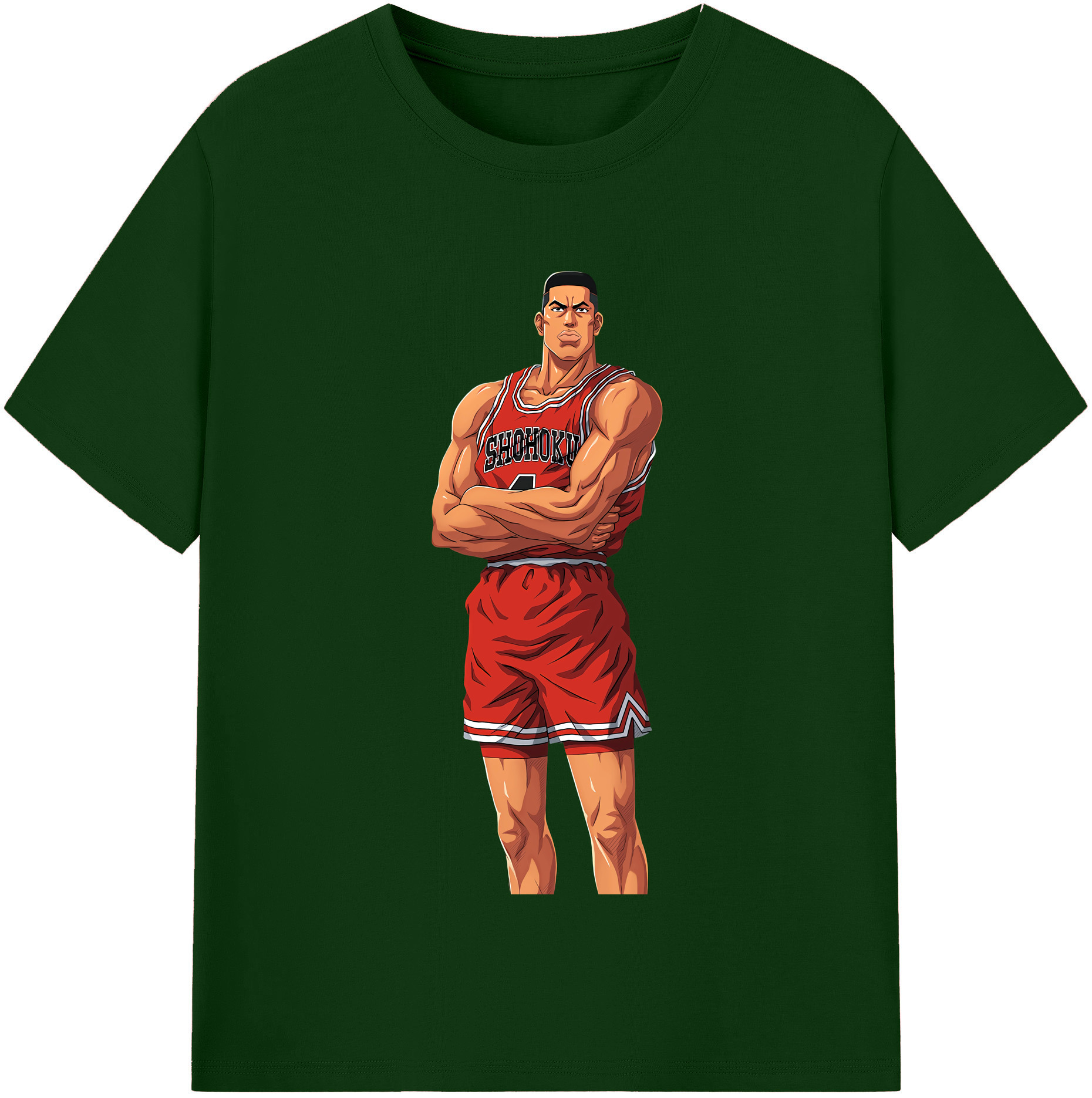 SLAM DUNK／スラムダンク 綿100％半袖Tシャツ（フロントプリント）